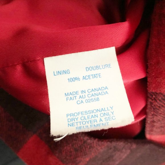 Vintage Danier Suede Plaid Check Red Blazer Jacket - Picture 5 of 10